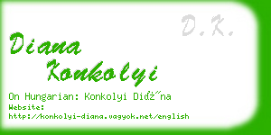 diana konkolyi business card